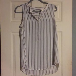 Striped sleeveless shirt